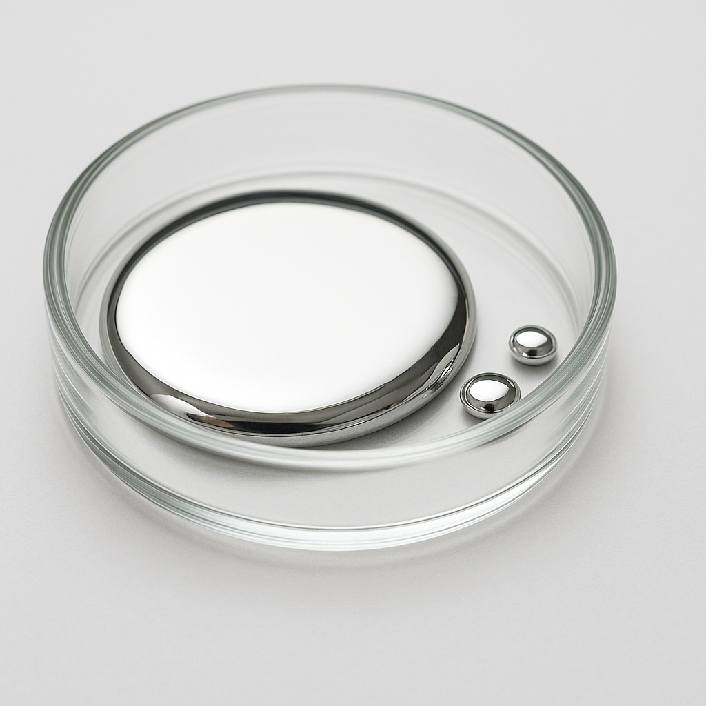 silver liquid mercury