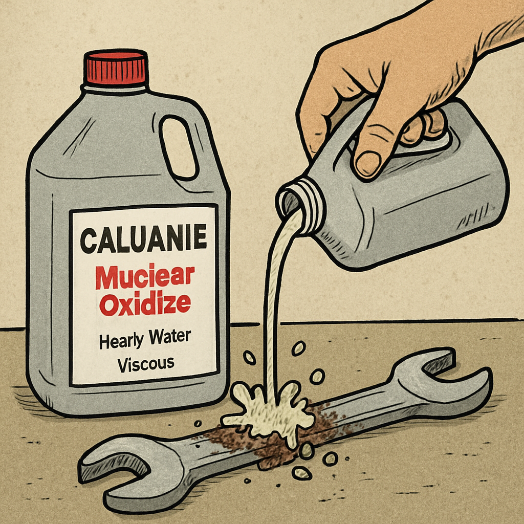 Illustration of Caluanie Muelear Oxidize in use
